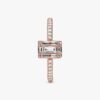 ENDVERKAUF – Funkelnder quadratischer Halo-Ring – 14 Karat Roségold-Beschichtung ENDVERKAUF – Funkelnder quadratischer Halo-Ring – 14 Karat Roségold-Beschichtung