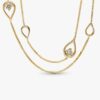 ENDVERKAUF – Pandora Infinite 14-karätige Gold-Halskette mit langem Anhänger aus Lab-Grown Diamonds – 0,50 ct TW, 14-karätiges Gold