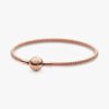 ENDVERKAUF – Pandora Moments Mesh-Armband – 14 Karat Roségold-Beschichtung