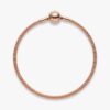 ENDVERKAUF – Pandora Moments Mesh-Armband – 14 Karat Roségold-Beschichtung