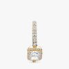 ENDVERKAUF – Quadratischer Sparkle Halo-Ring – 14 Karat vergoldet
