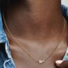 ENDVERKAUF – Shooting Star Pavé Collier Halskette – 14 Karat vergoldet ENDVERKAUF – Shooting Star Pavé Collier Halskette – 14 Karat vergoldet
