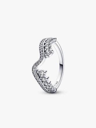 ENDVERKAUF – Sparkling Asymmetric Wave Ring – Sterlingsilber ENDVERKAUF – Sparkling Asymmetric Wave Ring – Sterlingsilber