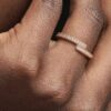 ENDVERKAUF – Sparkling Overlapping Ring – 14 Karat Roségold-Beschichtung ENDVERKAUF – Sparkling Overlapping Ring – 14 Karat Roségold-Beschichtung