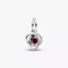 Eternity Circle Dangle Charm-Armband-Set für Januar, 2er-Set
