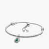 Eternity Circle-Dangle Charm-Armband-Set „Mai“ (2er-Set)