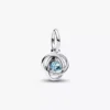 Eternity Circle-Dangle Charm-Armband-Set „März“ (2er-Set)