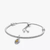 Eternity Circle-Dangle Charm-Armband-Set „November“ (2er-Set)