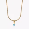 Eternity Circle Dangle Charm Halskette, 2er-Set