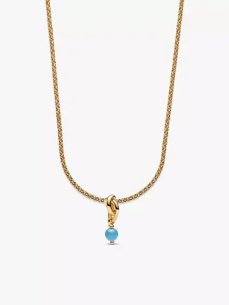 Eternity Circle Dangle Charm Halskette, 2er-Set