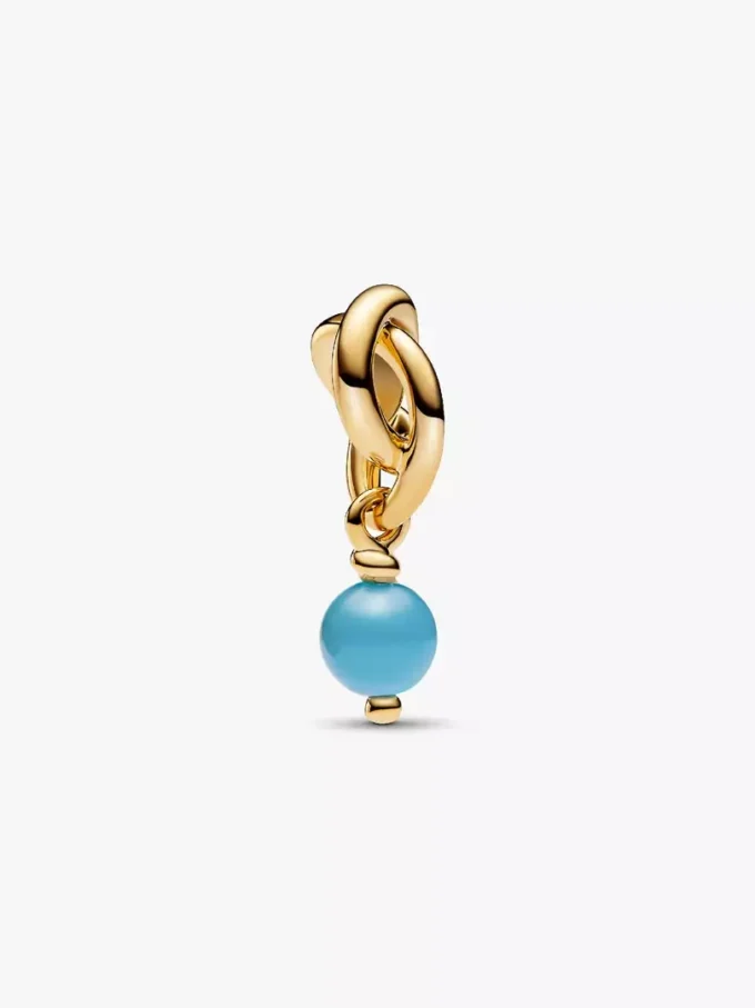 Eternity Circle Dangle Charm Halskette, 2er-Set