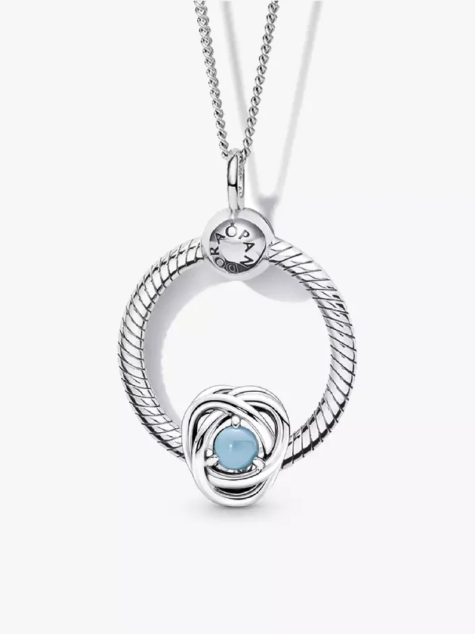 Eternity Circle O Pendant-Set mit Geburtsstein für den Dezember, 3er-Set Eternity Circle O Pendant-Set mit Geburtsstein für den Dezember, 3er-Set