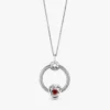 Eternity Circle O Pendant-Set mit Juli-Geburtsstein, 3er-Set Eternity Circle O Pendant-Set mit Juli-Geburtsstein, 3er-Set