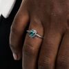 April-Geburtsstein Eternity Circle Ring – Sterlingsilber April-Geburtsstein Eternity Circle Ring – Sterlingsilber