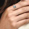 April-Geburtsstein Eternity Circle Ring – Sterlingsilber April-Geburtsstein Eternity Circle Ring – Sterlingsilber