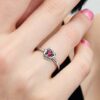 April-Geburtsstein Eternity Circle Ring – Sterlingsilber April-Geburtsstein Eternity Circle Ring – Sterlingsilber