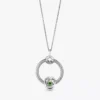 Eternity-Creolen-Set mit August-Geburtsstein, 3er-Set mit O Pendant Eternity-Creolen-Set mit August-Geburtsstein, 3er-Set mit O Pendant