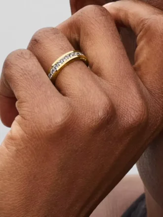Eternity-Ring, 14-karätig vergoldet
