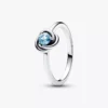 Eternity-Ring „March Sea Aqua Blue“ aus Sterlingsilber Eternity-Ring „March Sea Aqua Blue“ aus Sterlingsilber