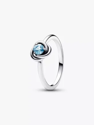 Eternity-Ring „March Sea Aqua Blue“ aus Sterlingsilber