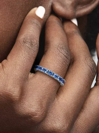 Eternity-Ring „Sparkling Row“ aus Sterlingsilber