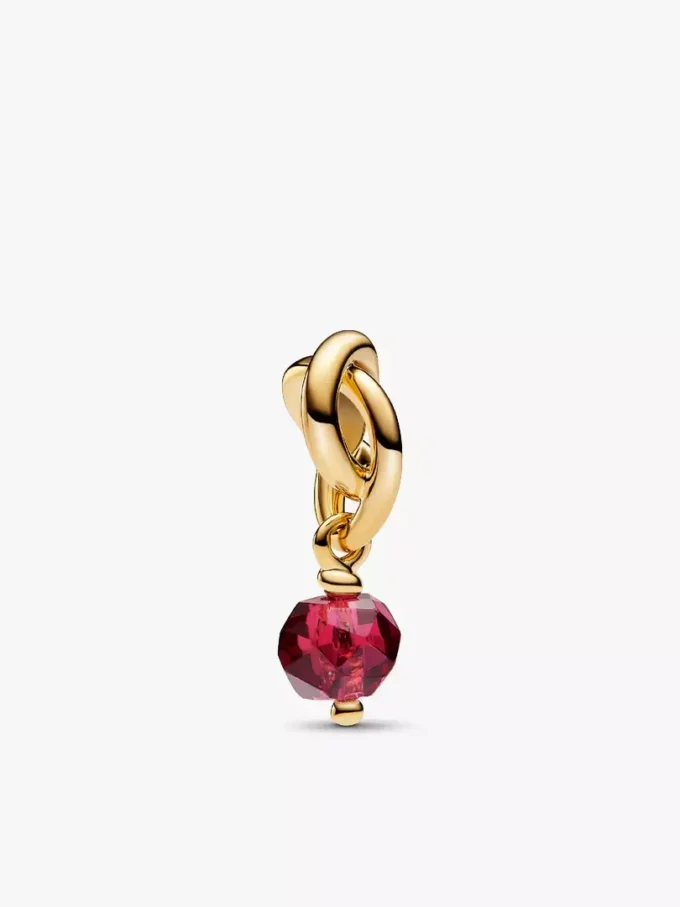 Gravierbare July-Dangle Charm-Halskette, 3er-Set Gravierbare July-Dangle Charm-Halskette, 3er-Set