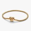 Family Tree Heart Clasp Snake Chain Armband – 14-karätige Vergoldung Family Tree Heart Clasp Snake Chain Armband – 14-karätige Vergoldung