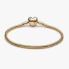 Family Tree Heart Clasp Snake Chain Armband – 14-karätige Vergoldung Family Tree Heart Clasp Snake Chain Armband – 14-karätige Vergoldung