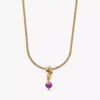 Februar Eternity Circle Dangle Charm Halskette, 2er-Set Februar Eternity Circle Dangle Charm Halskette, 2er-Set