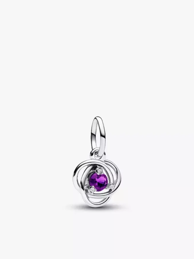 Februar-Ewigkeitkreis-Dangle Charm-Armband-Set, 2er-Set Februar-Ewigkeitkreis-Dangle Charm-Armband-Set, 2er-Set