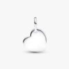 Türkisblaues Herz-Dangle Charm mit Stein – Sterlingsilber