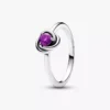 Februar: Lila Eternity Circle Ring aus Sterlingsilber Februar: Lila Eternity Circle Ring aus Sterlingsilber
