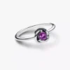 Februar: Lila Eternity Circle Ring aus Sterlingsilber Februar: Lila Eternity Circle Ring aus Sterlingsilber