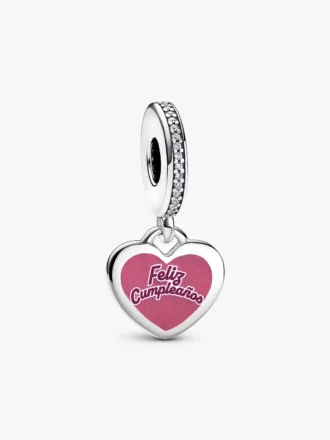 „Feliz cumpleaños“-Dangle Charm aus Sterlingsilber