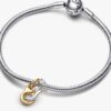 Öffnbare & teilbare Handschellen-Dangle Charm – Sterlingsilber, 14-karätig vergoldet Öffnbare & teilbare Handschellen-Dangle Charm – Sterlingsilber, 14-karätig vergoldet