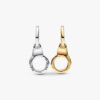 Öffnbare & teilbare Handschellen-Dangle Charm – Sterlingsilber, 14-karätig vergoldet Öffnbare & teilbare Handschellen-Dangle Charm – Sterlingsilber, 14-karätig vergoldet