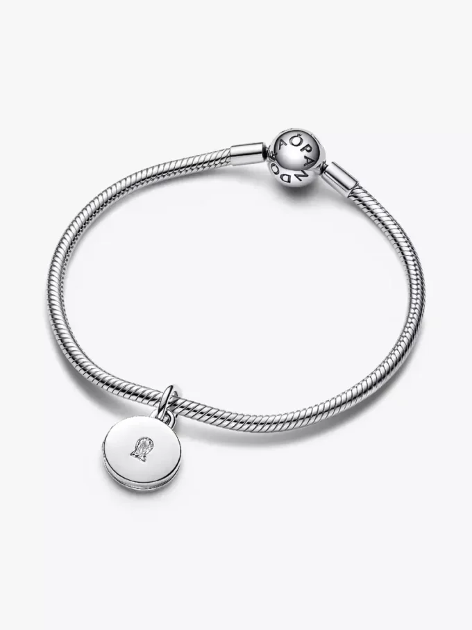 Öffnbarer & gravierbarer LiebesLocket-Dangle Charm aus Sterlingsilber Öffnbarer & gravierbarer LiebesLocket-Dangle Charm aus Sterlingsilber