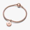 Öffnbarer & gravierbarer Locket-Dangle Charm – 14 Karat Roségold-Beschichtung Öffnbarer & gravierbarer Locket-Dangle Charm – 14 Karat Roségold-Beschichtung