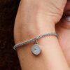 Öffnbarer & gravierbarer Locket-Dangle Charm – Sterlingsilber Öffnbarer & gravierbarer Locket-Dangle Charm – Sterlingsilber