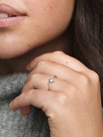 FINAL SALE – Classic Wishbone Ring – Sterlingsilber