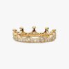 FINAL SALE – Clear Sparkling Crown Ring – 14-karätige Vergoldung