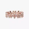 Final Sale – Gänseblümchen-Ring, 14 Karat Roségold-Beschichtung