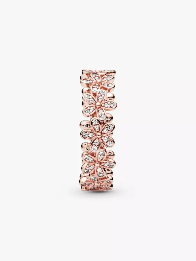 Final Sale – Gänseblümchen-Ring, 14 Karat Roségold-Beschichtung