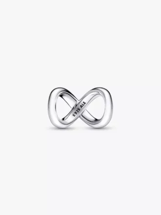 „Forever & Always“ Infinity-Charm aus Sterlingsilber