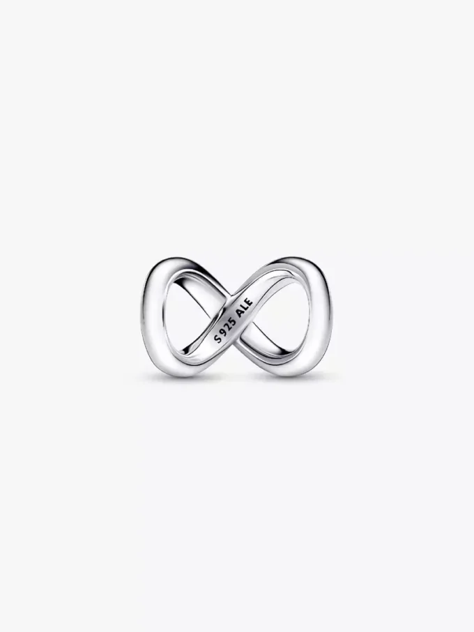 „Forever & Always“ Infinity-Charm aus Sterlingsilber „Forever & Always“ Infinity-Charm aus Sterlingsilber