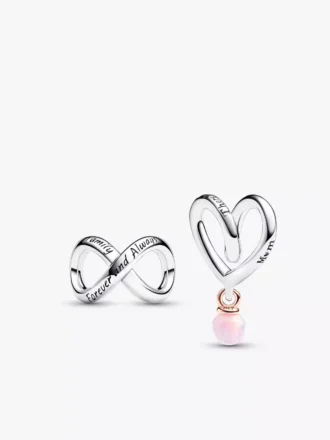 „Forever & always mom“ Charm-Duo, 2er-Set