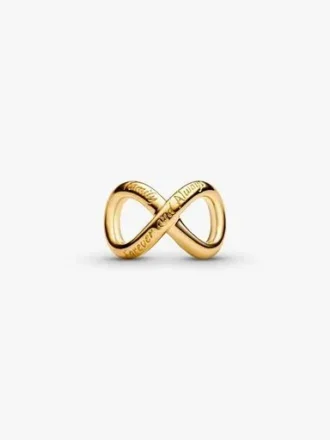 „Forever & Always“-Unendlichkeits-Charm – 14-karätige Vergoldung