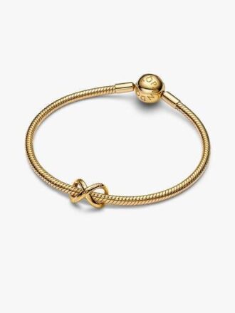 „Forever & Always“-Unendlichkeits-Charm – 14-karätige Vergoldung