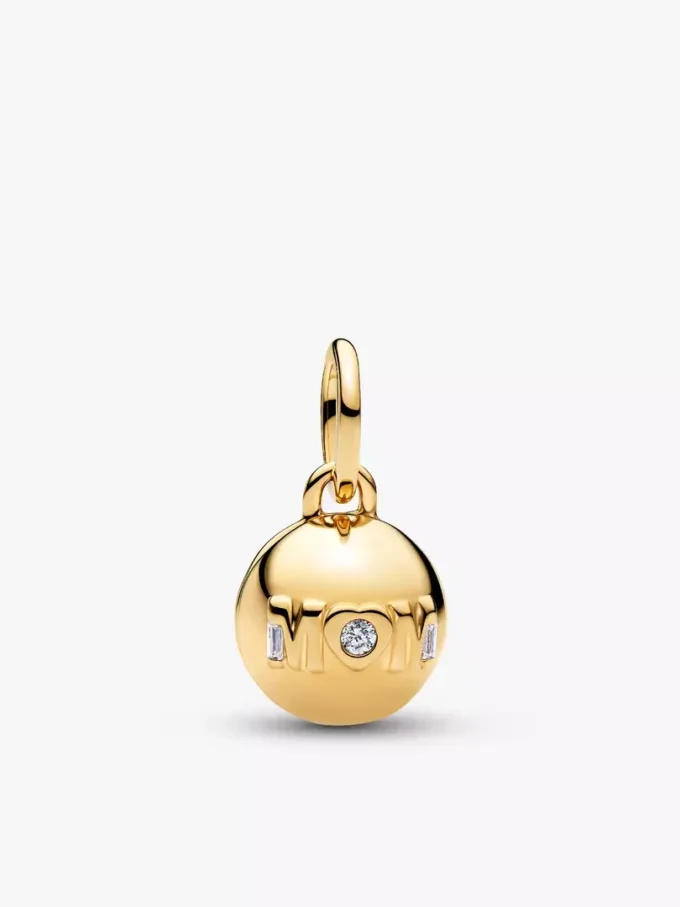 „Love you mom“-Charm-Halskette, 2er-Set „Love you mom“-Charm-Halskette, 2er-Set