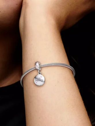 „Forever Sisters“-Charm aus Sterlingsilber